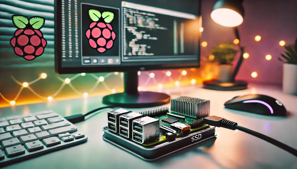 DALL-E Illustration für 5 einfache Raspberry Pi-Projekte für Anfänger